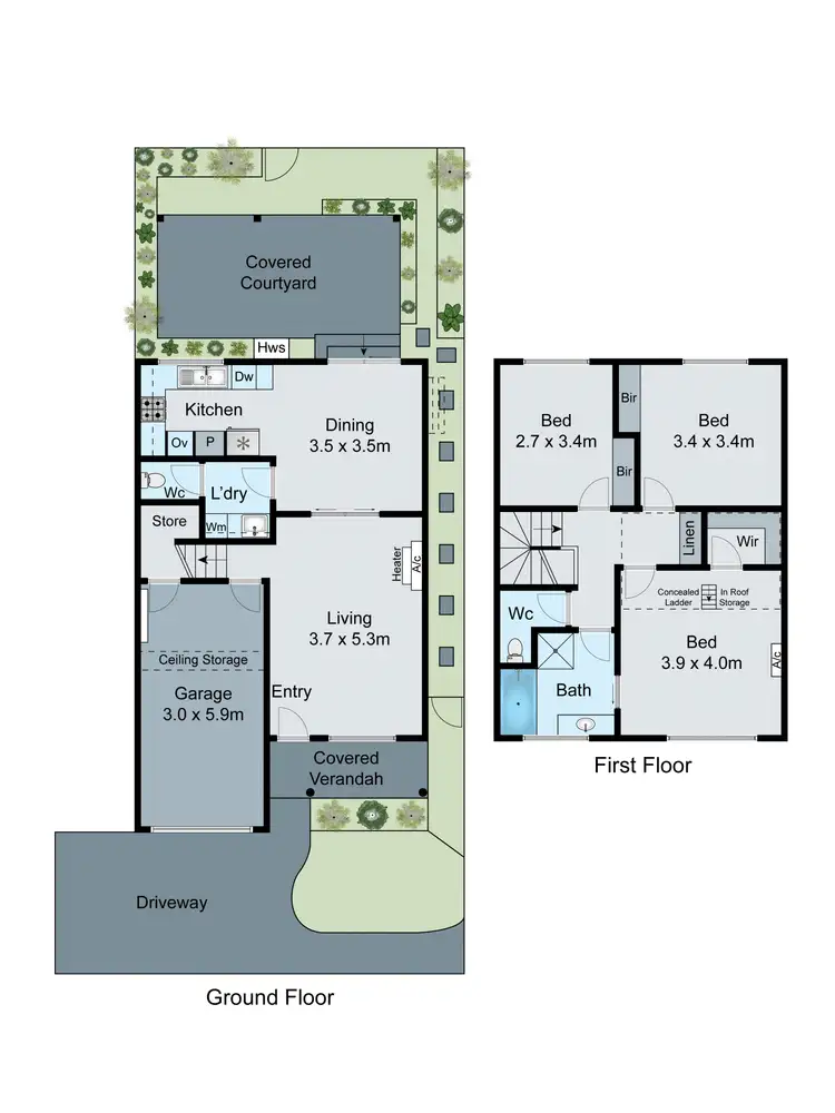 Floorplan of Homely townhouse listing, 3/262-274 Poath Road, Hughesdale VIC 3166