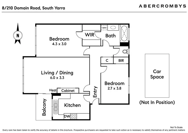 Floorplan of Homely apartment listing, 8/210 Domain Road, South Yarra VIC 3141