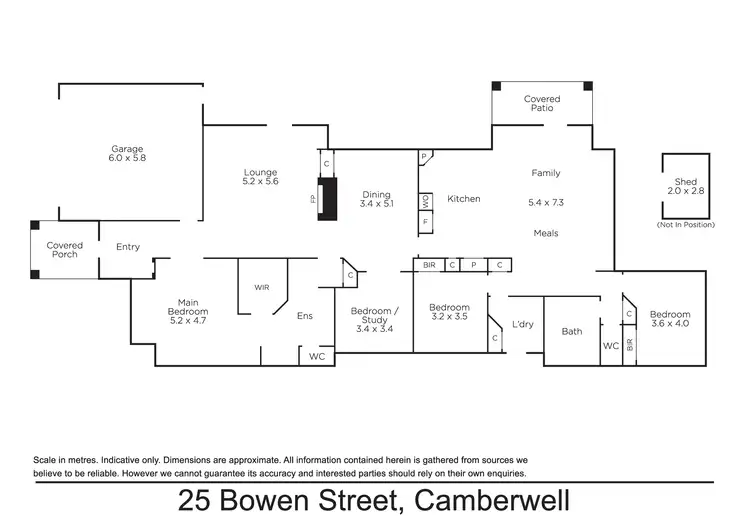 Floorplan of Homely house listing, 25 Bowen Street, Camberwell VIC 3124