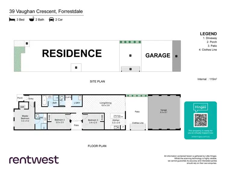 Floorplan of Homely house listing, 39 Vaughan Cres, Forrestdale WA 6112