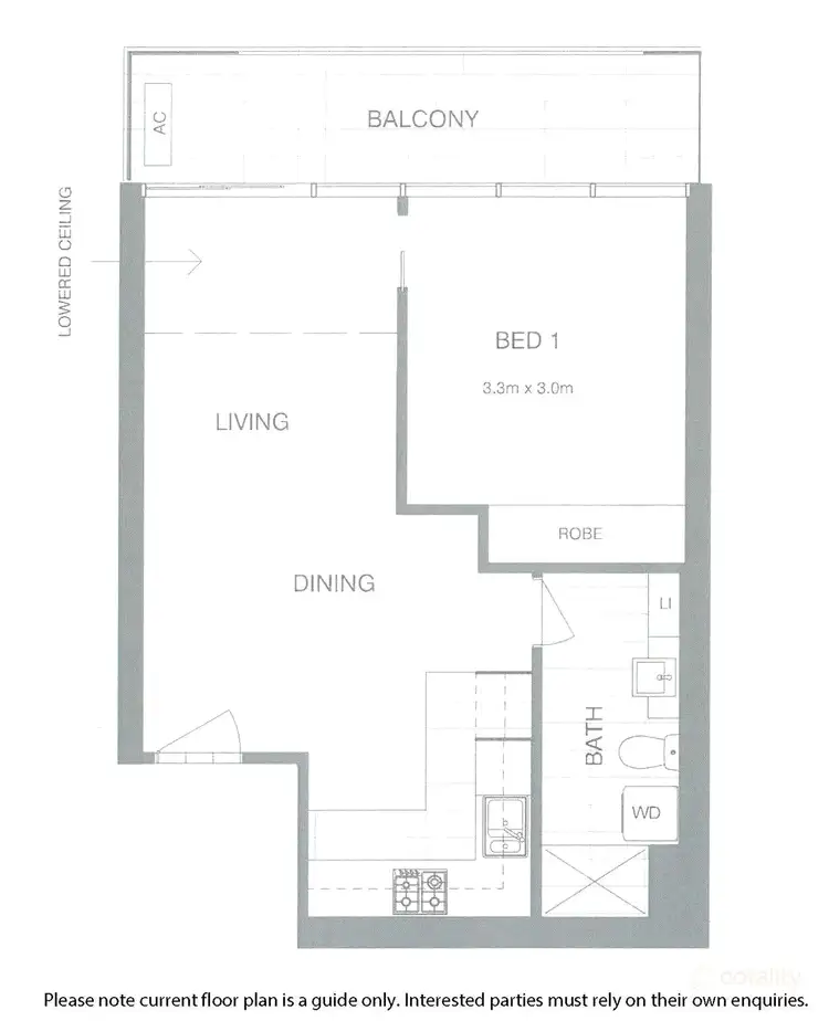 Floorplan of Homely apartment listing, 2807/118 Kavanagh Street, Southbank VIC 3006