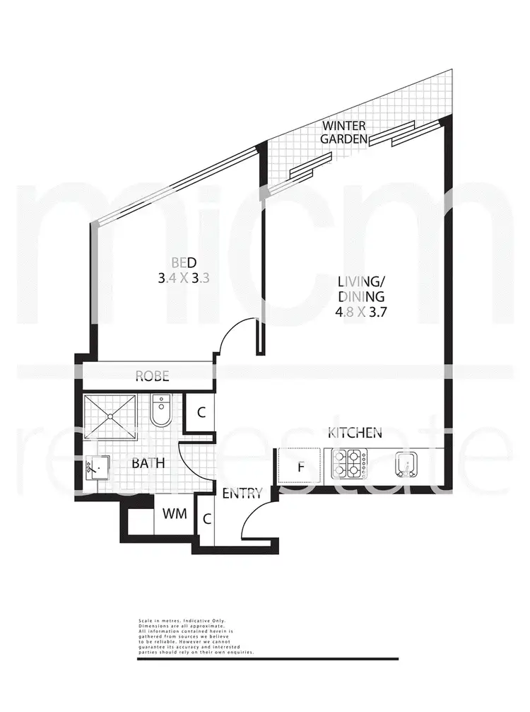 Floorplan of Homely apartment listing, 1602/100 Harbour Esplanade, Docklands VIC 3008