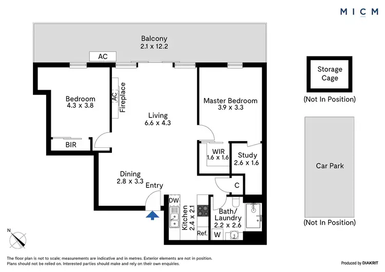Floorplan of Homely apartment listing, 503/163 City Road, Southbank VIC 3006