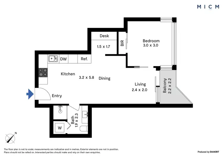 Floorplan of Homely apartment listing, 4508/1 Balston Street, Southbank VIC 3006