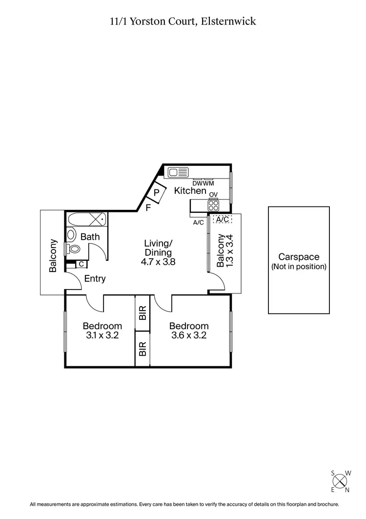 Floorplan of Homely apartment listing, 11/1 Yorston Court, Elsternwick VIC 3185