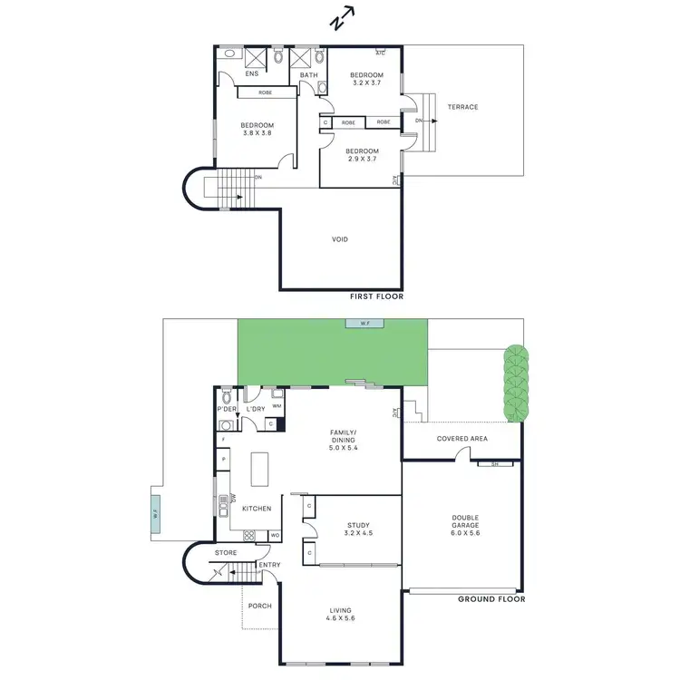 Floorplan of Homely townhouse listing, 3/35 Black Street, Brighton VIC 3186