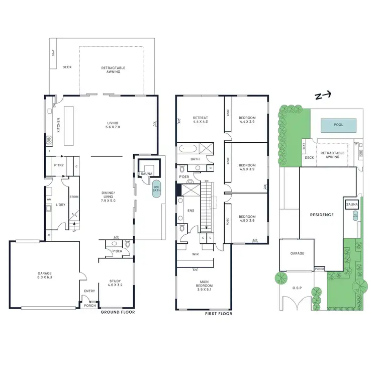 Floorplan of Homely house listing, 5 Sydenham Street, Highett VIC 3190