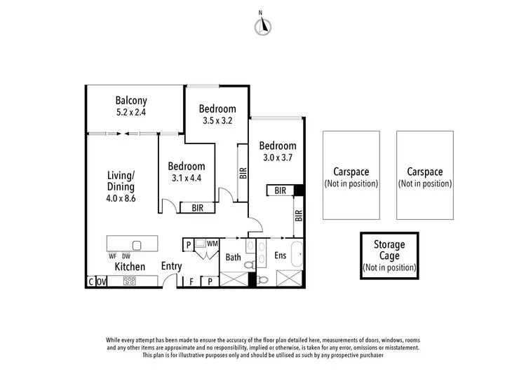 Floorplan of Homely apartment listing, 204C/1 Wilfred Road, Ivanhoe East VIC 3079