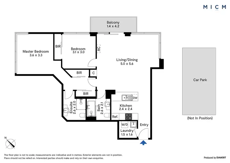 Floorplan of Homely apartment listing, 175/100 Kavanagh Street, Southbank VIC 3006