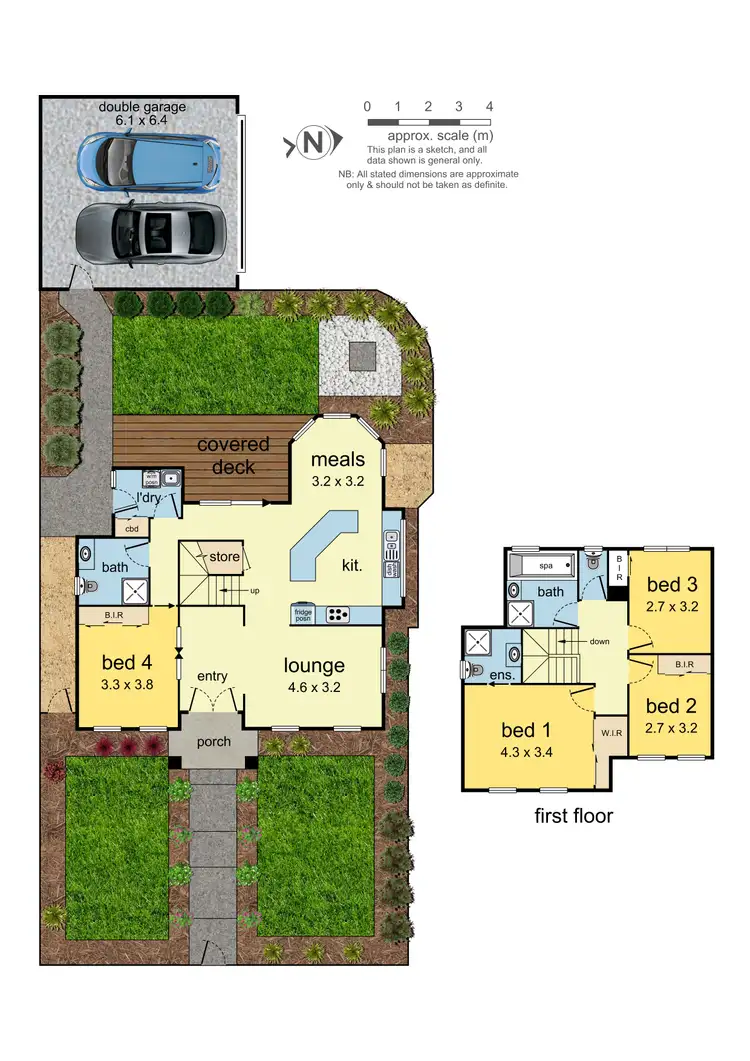 Floorplan of Homely townhouse listing, 1/11 Mountain Crescent, Mulgrave VIC 3170