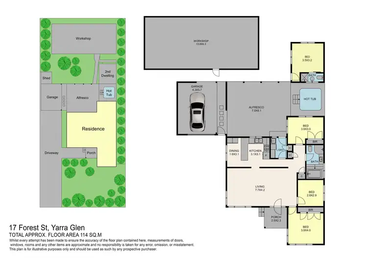 Floorplan of Homely house listing, 17 Forest Street, Yarra Glen VIC 3775