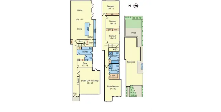Floorplan of Homely townhouse listing, 4A Blackwood Avenue, Mentone VIC 3194