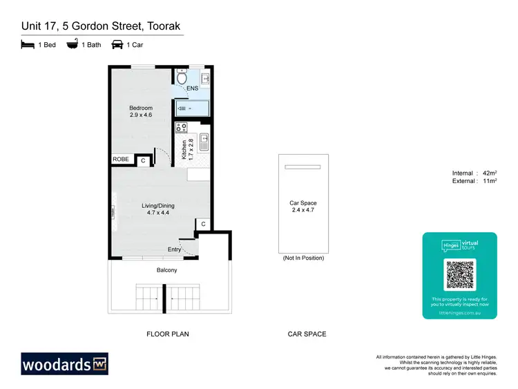 Floorplan of Homely apartment listing, 17/5 Gordon Street, Toorak VIC 3142
