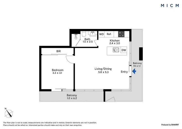 Floorplan of Homely apartment listing, 25 Balston Street, Southbank VIC 3006