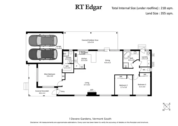 Floorplan of Homely house listing, 1 Devere Gardens, Vermont South VIC 3133