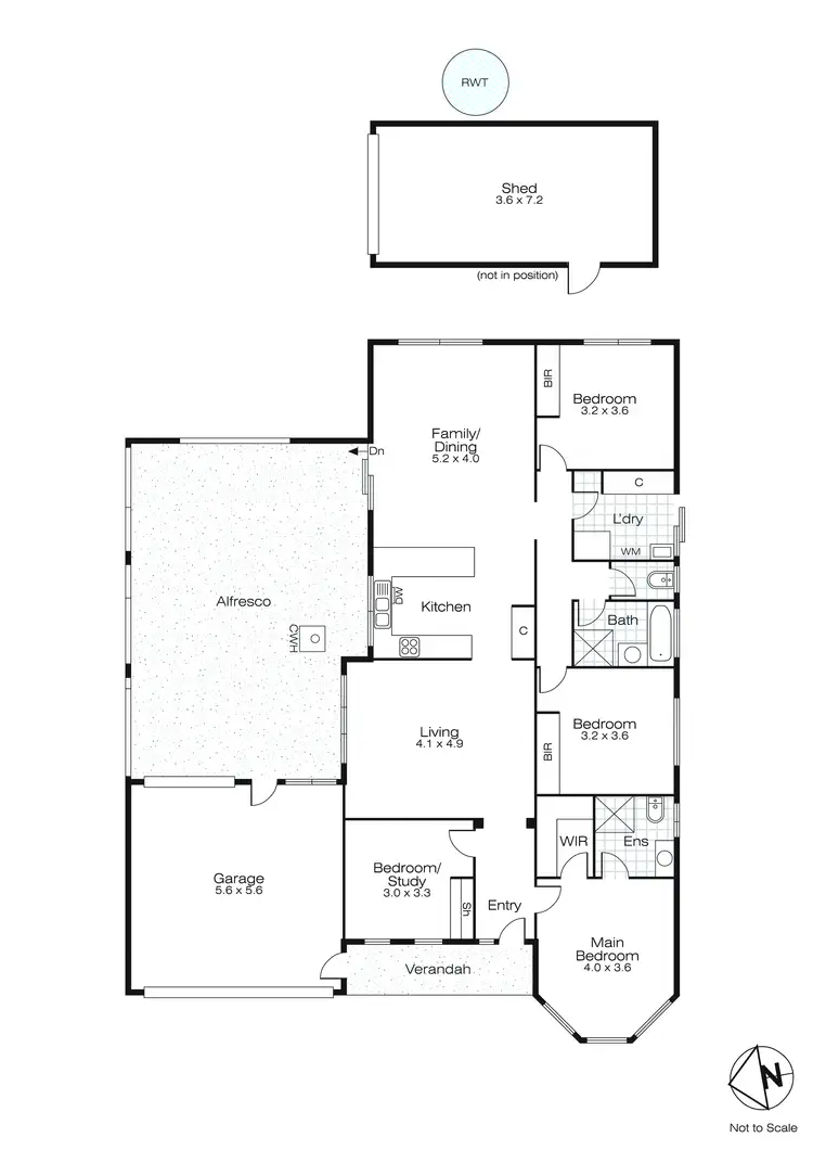 Floorplan of Homely house listing, 49 Dyson Drive, Alfredton VIC 3350