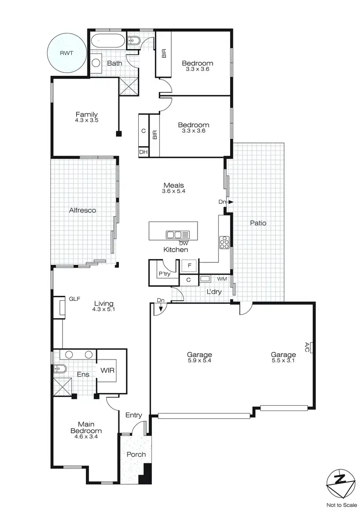 Floorplan of Homely house listing, 14 Chase Boulevard, Alfredton VIC 3350
