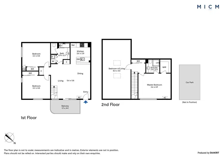 Floorplan of Homely apartment listing, 45/28 Jeffcott Street, West Melbourne VIC 3003