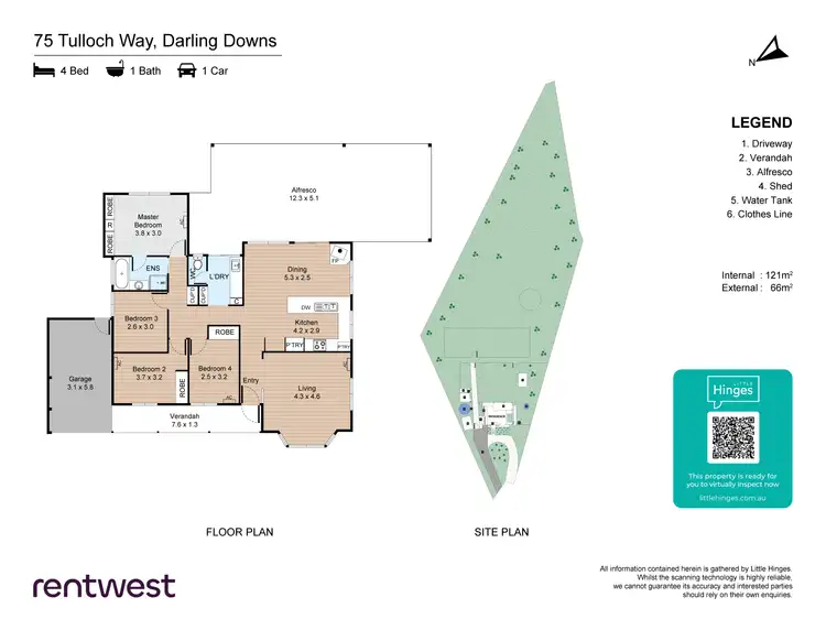 Floorplan of Homely house listing, 75 Tulloch Way, Darling Downs WA 6122