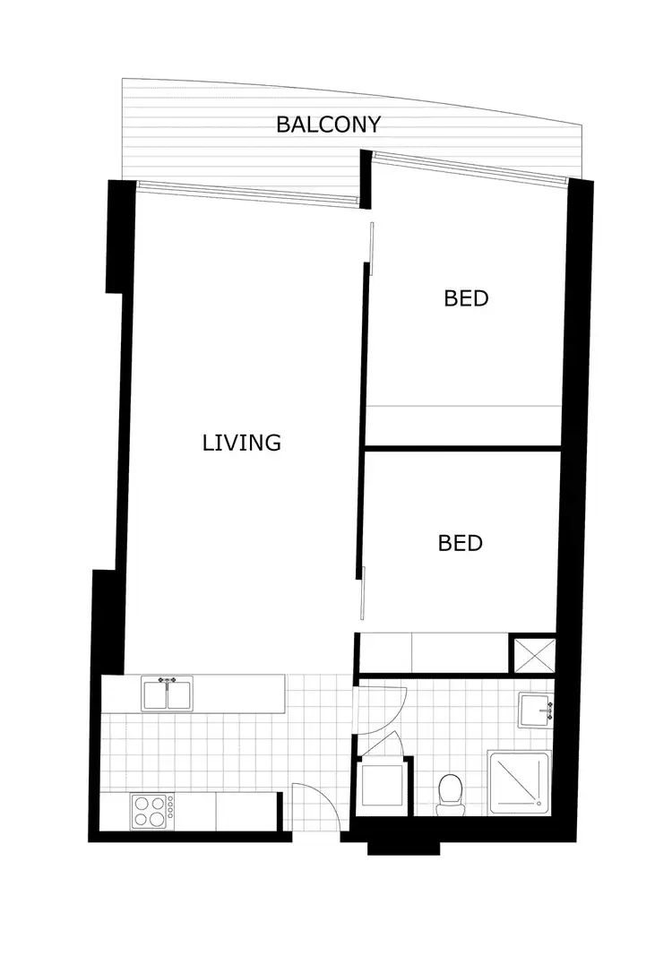 Floorplan of Homely apartment listing, 1009/100 Harbour Esplanade, Docklands VIC 3008