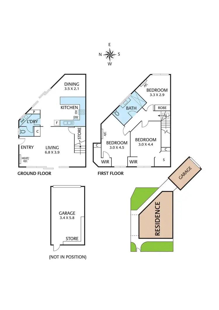 Floorplan of Homely townhouse listing, 4/36-38 Austin Street, Alphington VIC 3078