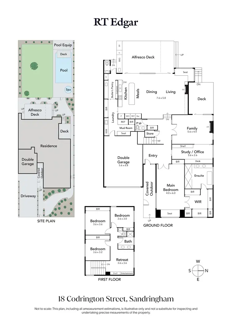 Floorplan of Homely house listing, 18 Codrington Street, Sandringham VIC 3191