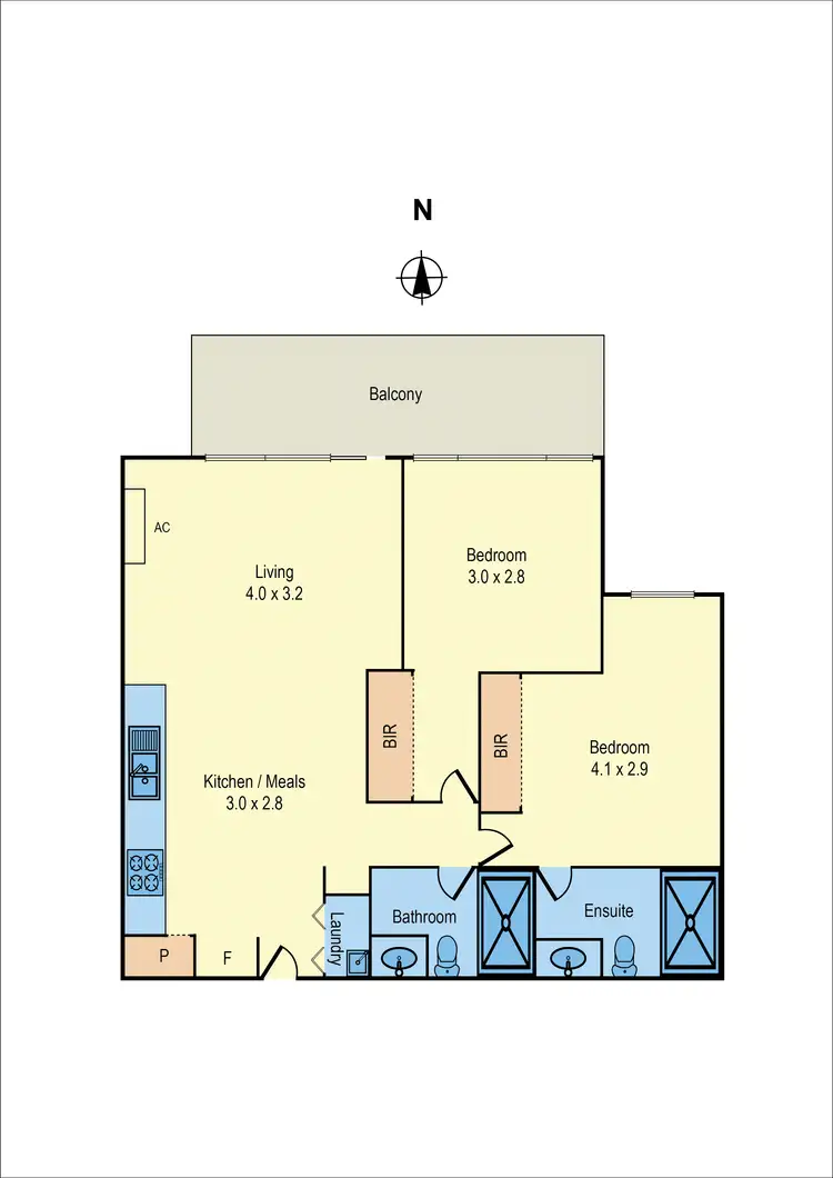 Floorplan of Homely apartment listing, 310/81 Warrigal Road, Mentone VIC 3194