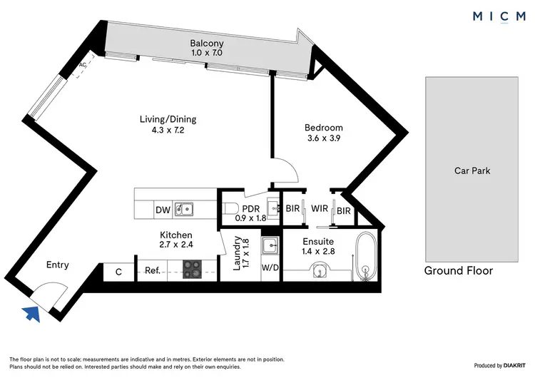 Floorplan of Homely apartment listing, 2003/83 Queensbridge Street, Southbank VIC 3006