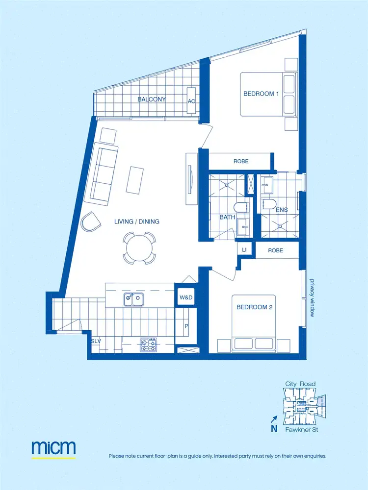 Floorplan of Homely apartment listing, 4212/81 City Road, Southbank VIC 3006