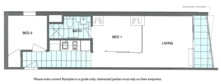 Floorplan of Homely apartment listing, 601/53 Batman Street, West Melbourne VIC 3003