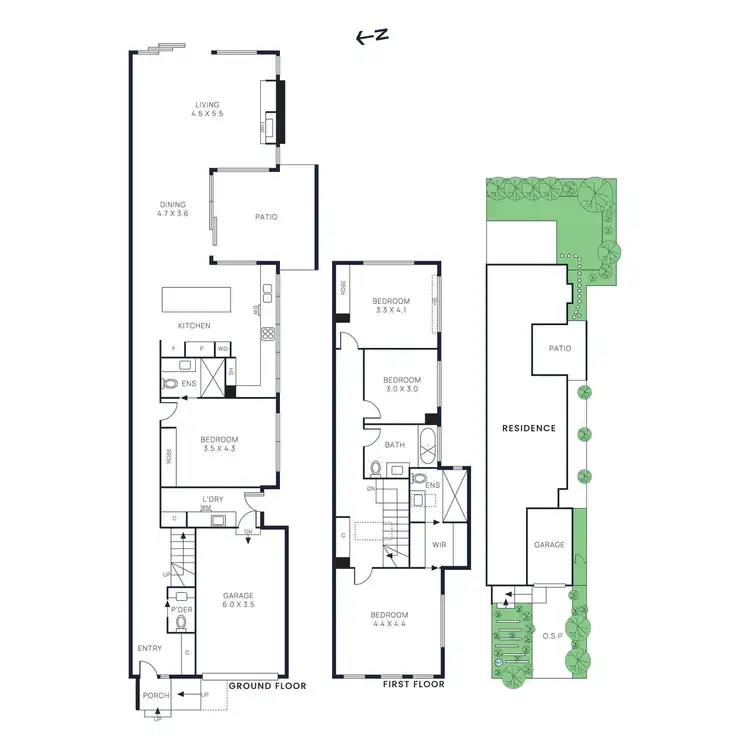 Floorplan of Homely townhouse listing, 46a Marquis Road, Bentleigh VIC 3204