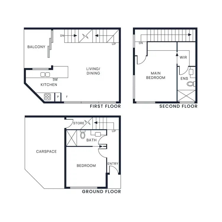 Floorplan of Homely townhouse listing, 4/85 Orange Street, Bentleigh East VIC 3165