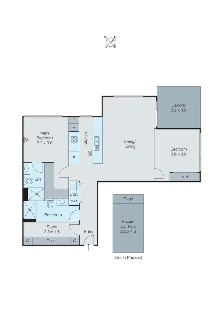 Floorplan of Homely apartment listing, 106/8 Garfield Street, Cheltenham VIC 3192