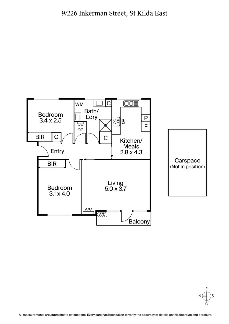 Floorplan of Homely apartment listing, 9/226 Inkerman Street, St Kilda East VIC 3183