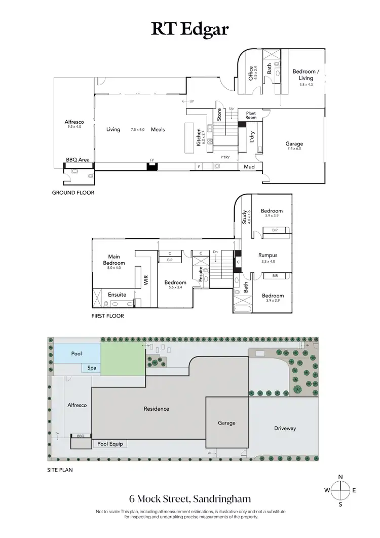 Floorplan of Homely house listing, 6 Mock Street, Sandringham VIC 3191