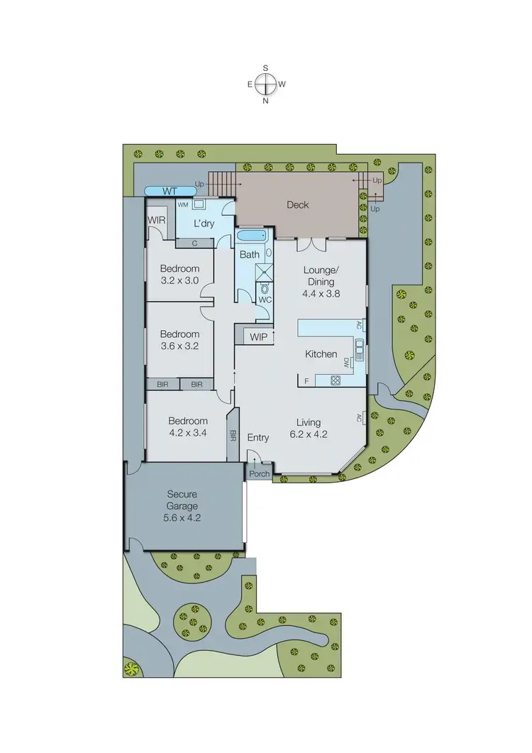 Floorplan of Homely house listing, 1/44 Flinders Street, Mentone VIC 3194