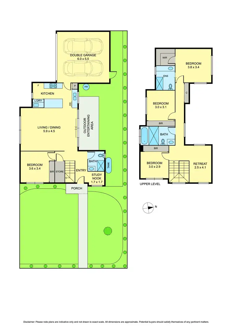Floorplan of Homely townhouse listing, 1/2 Cook Road, Mitcham VIC 3132