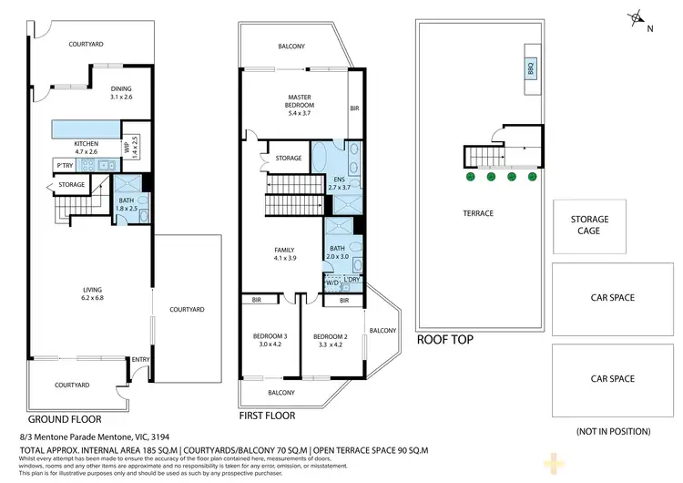 Floorplan of Homely townhouse listing, 8/3 Mentone Parade, Mentone VIC 3194