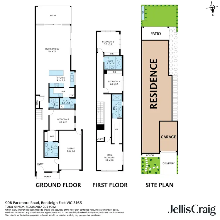 Floorplan of Homely townhouse listing, 90B Parkmore Road, Bentleigh East VIC 3165