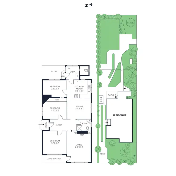 Floorplan of Homely house listing, 5 Hemming Street, Brighton East VIC 3187