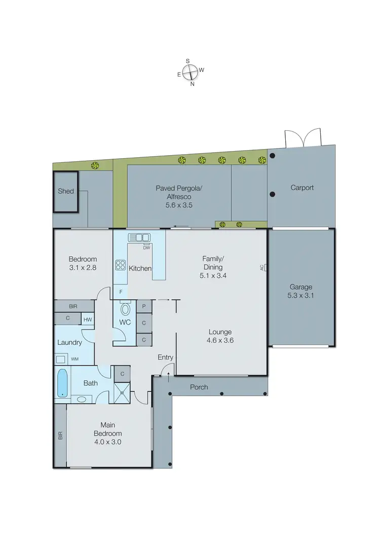 Floorplan of Homely townhouse listing, 6/133 Charman Road, Beaumaris VIC 3193