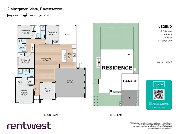 Floorplan of Homely house listing, 2 MacQueen Vis, Ravenswood WA 6208