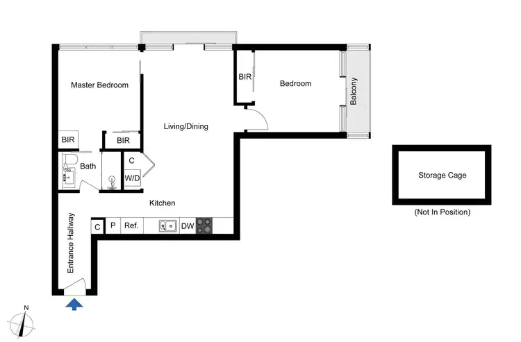 Floorplan of Homely apartment listing, 1702/560 Lonsdale Street, Melbourne VIC 3000