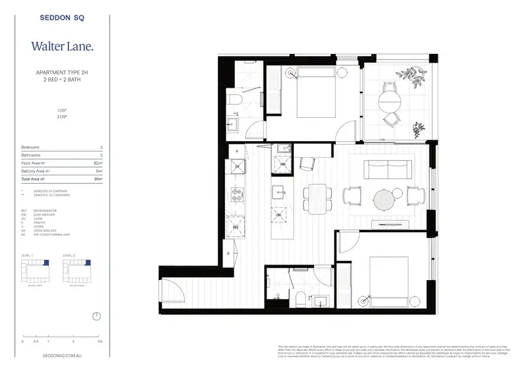 Floorplan of Homely apartment listing, 109 Albert Street, Seddon VIC 3011