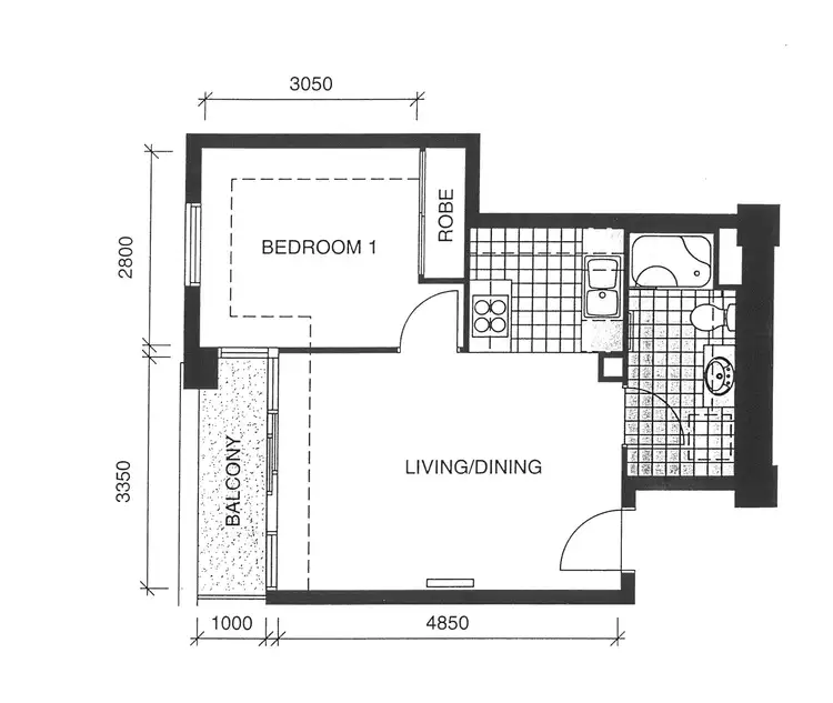 Floorplan of Homely apartment listing, 103/88 Southbank Boulevard, Southbank VIC 3006