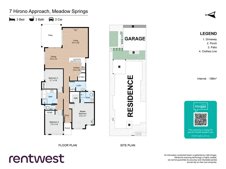 Floorplan of Homely house listing, 7 Hirono Approach, Meadow Springs WA 6210