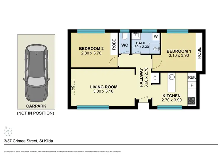 Floorplan of Homely apartment listing, 3/37 Crimea Street, St Kilda VIC 3182