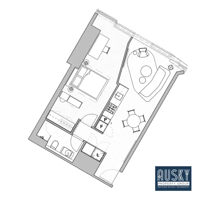 Floorplan of Homely apartment listing, 1907A/260 Spencer Street, Melbourne VIC 3000