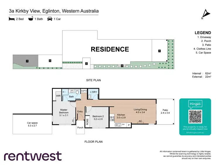 Floorplan of Homely house listing, 3A Kirkby Vw, Eglinton WA 6034