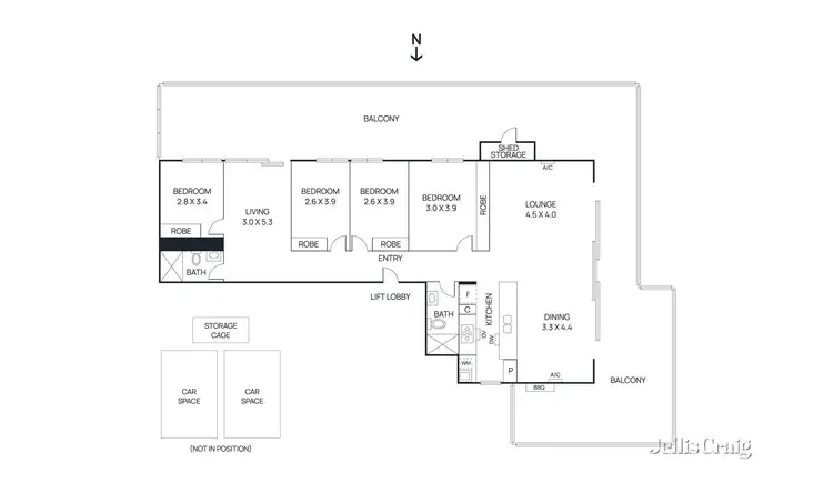 Floorplan of Homely apartment listing, 502/47 Murphy Street, Richmond VIC 3121